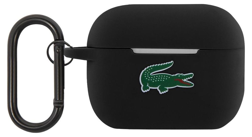Lacoste Liquid Silicone Croc Logo Airpods Pro Hlle Schwarz Schwarz One Size