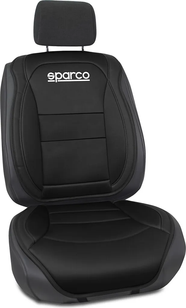 Sparco SPCS424BK Coprisedili Auto Anteriori Ergonomici PVC Nero Professionale