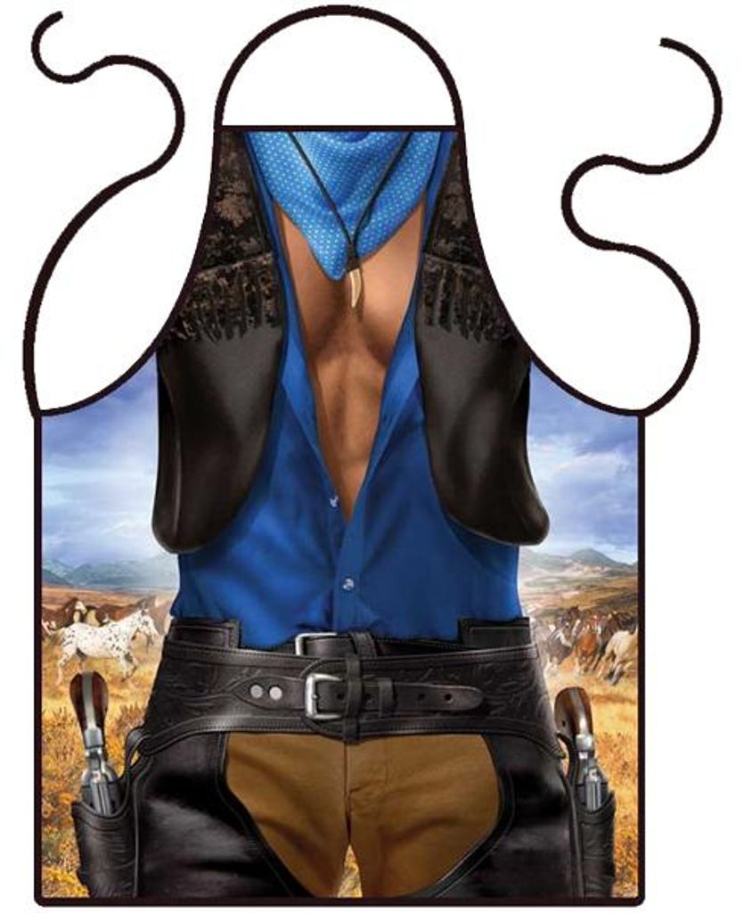 Grembiule da Uomo Cowboy in Poliestere Immagine del prodotto 