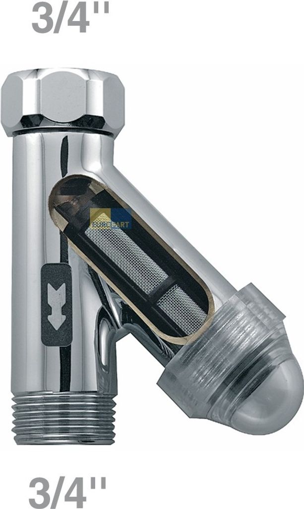 Langzeit Wasserfilter 3/4" Anschluss zum Schutz von Waschmaschine und Spülmaschine