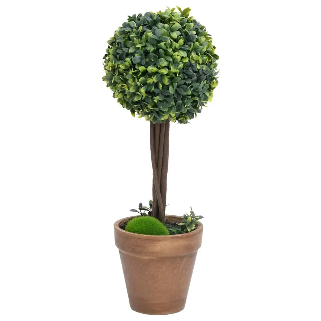 vidaXL Coppia Piante Artificiali Bosso 56cm | Verde Sempre Vivo