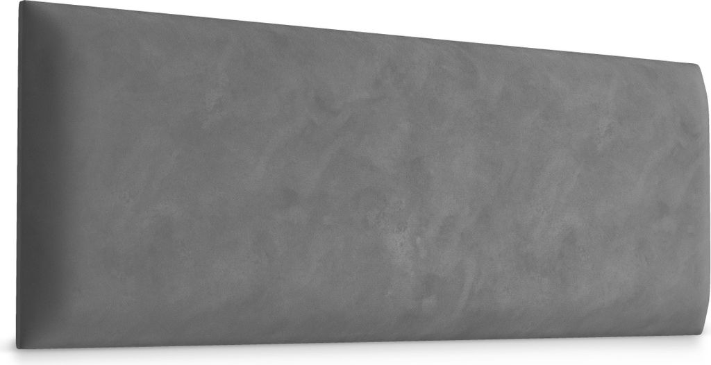 Muralo Polsterpaneel WANDKISSEN Wandpolster Bettkopfteil Wandpaneel Grau 90 cm x 30 cm