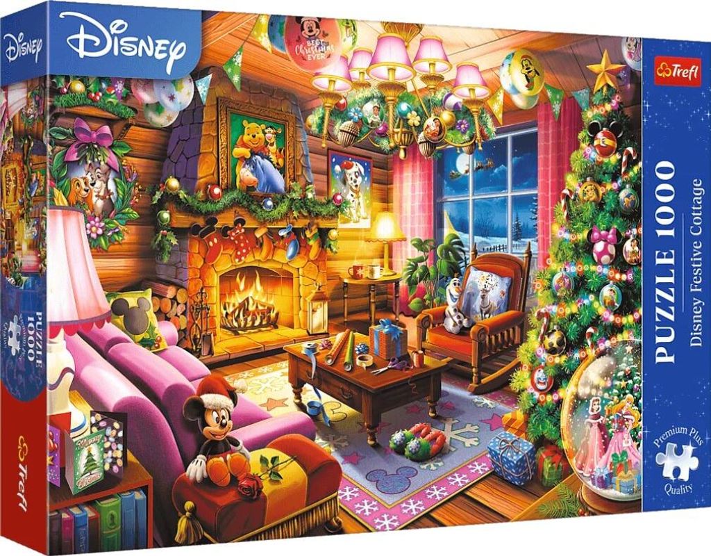Trefl PUZZLE 1000 XMAS PremPlus Cappelli di Natale Immagine del prodotto 