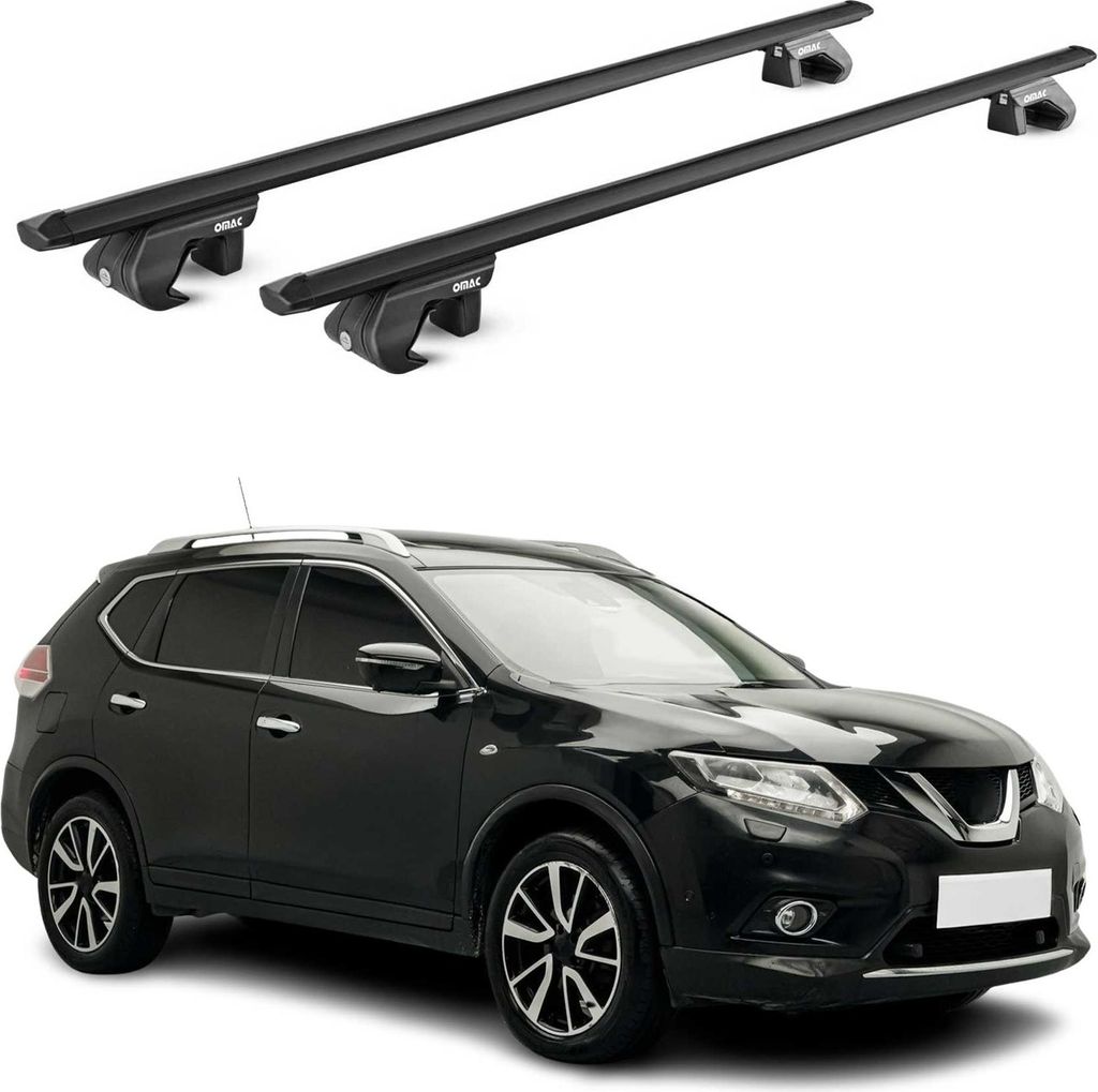 Dachträger Gepäckträger für Nissan X-Trail T32 2014-2020 Alu Schwarz 2 tlg ABE