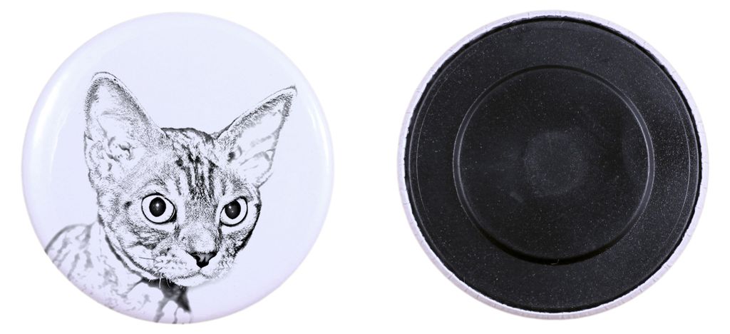 Devon Rex - Sammlung von einzigartigen Magneten, eigenes Foto, Marke Art-Dog
