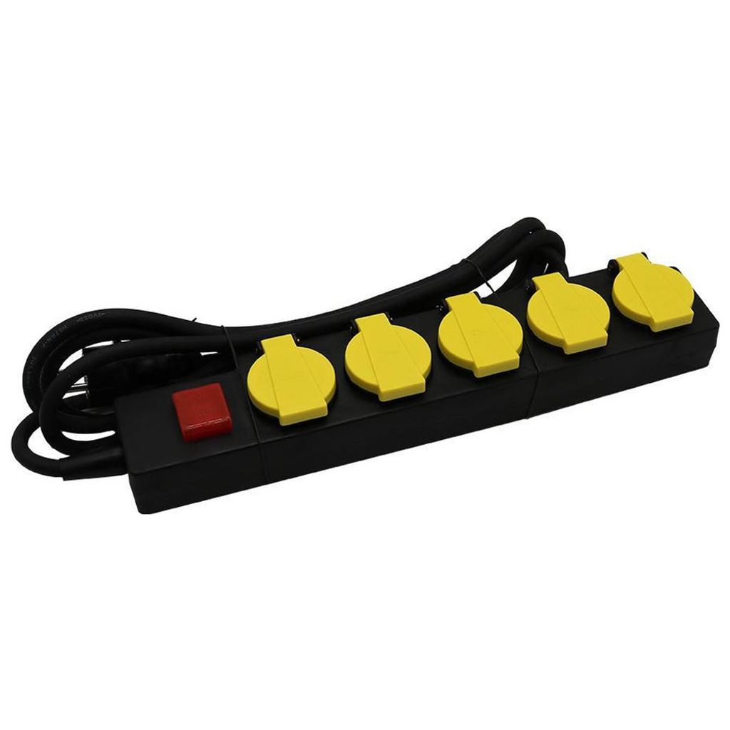 V-TAC - Auensteckdose - 5 Steckdosen - Inkl. 3M Kabel - IP44 - EU -