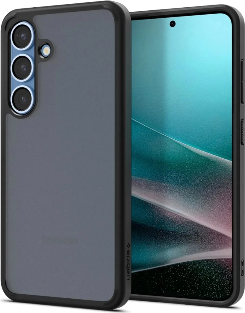 Custodia S25 Plus Spigen Ultra Hybrid Frost Black - Slim & Stealth
