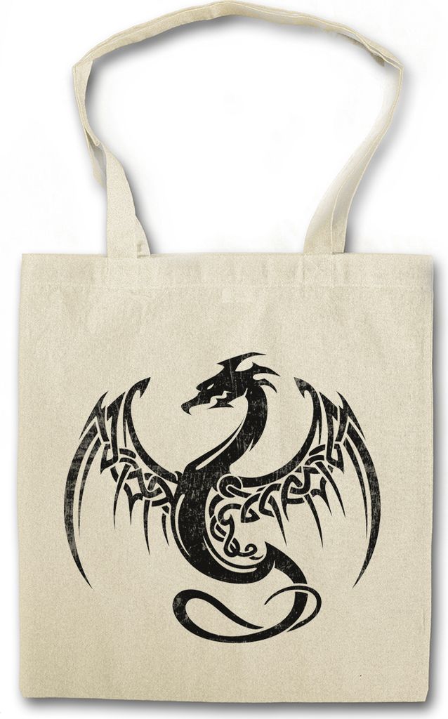 Urban Backwoods Celtic Dragon I, Stofftasche, Farbe: Beige