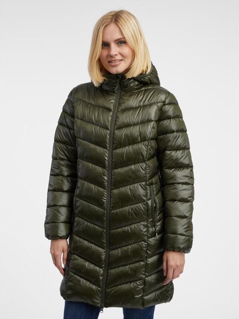 Orsay Khakifarbener Steppmantel für Damen 810083872000__34