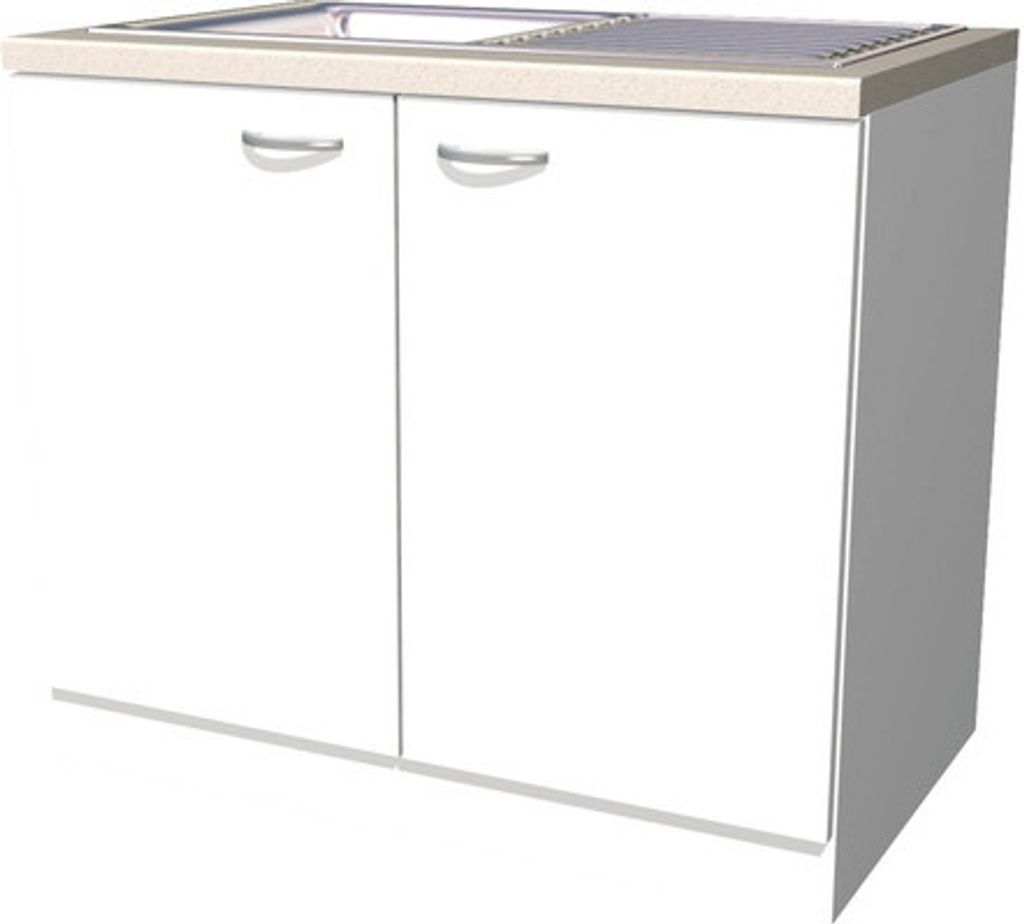 Flex Well Spülenschrank inkl Spüle Wito BxTxH 100 x 60 x 85 Produktbild 