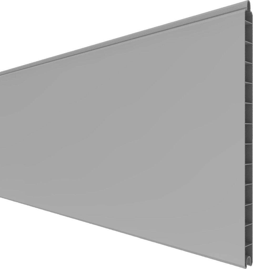 GroJaBasicLine Stecksystem Einzelprofil 180 x 30 x 1,9 cm Silbergrau