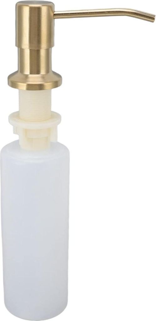 300 Ml 360° Rotationsseifenspender RVS Geschirrspülmittelspender Multifunktional (Gold)