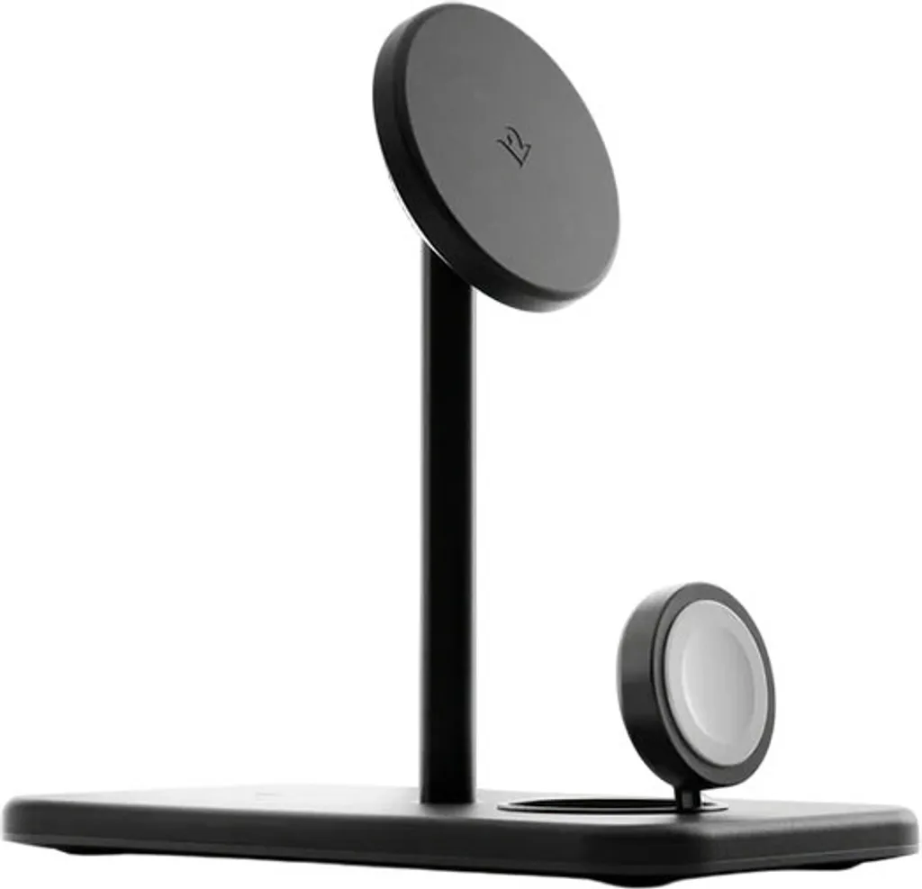 Twelve South HiRise 3 Deluxe Noir - Chargeur sans fil Qi2 3-en-1 MagSafe