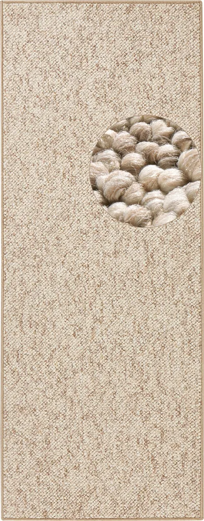 Tapis Moelleux Wolly Beige Marron : Finition Douceur et Fibres Hautes