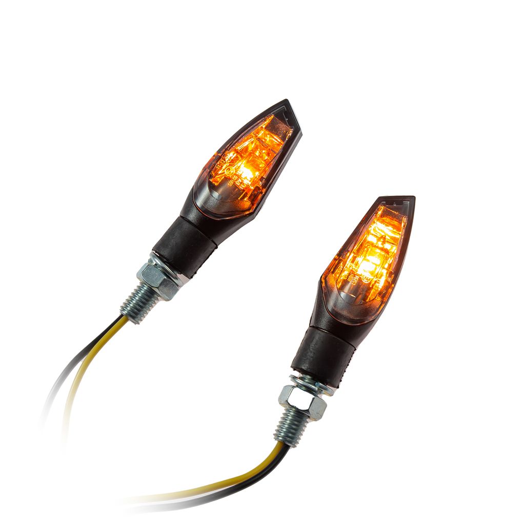 Universal Motorrad Blinker Nova schwarz getönt