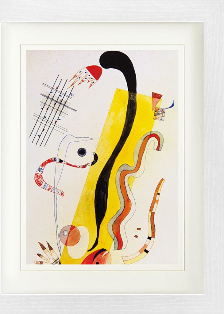 Wassily Kandinsky Gerahmtes Bild Mit Edlem Passepartout | Wand-Bilder | Im Bilderrahmen - Kriechen, 1934 (40 x 30 cm)