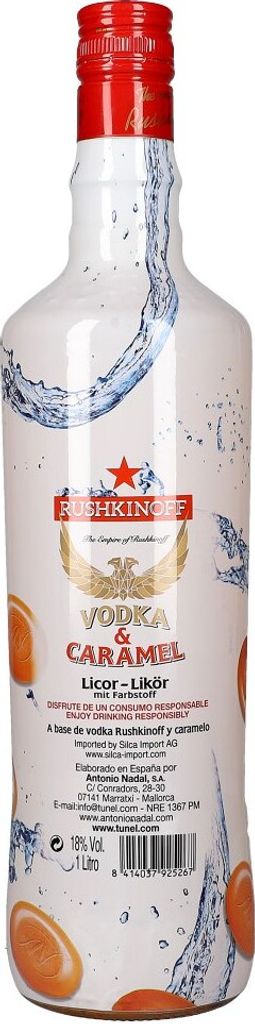 Vodka Rushkinoff Karamel Likör Weich und sanft auf der Produktbild 4