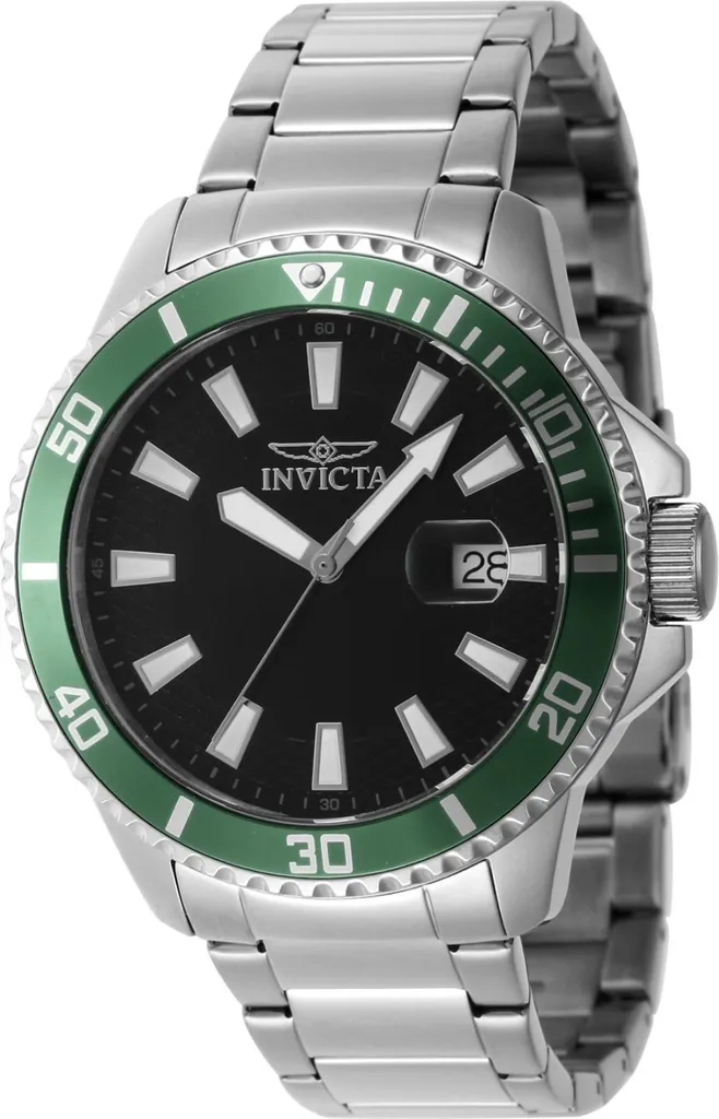 Invicta Pro Diver 46075: Orologio Uomo Acciaio e Quadrante Nero 45mm