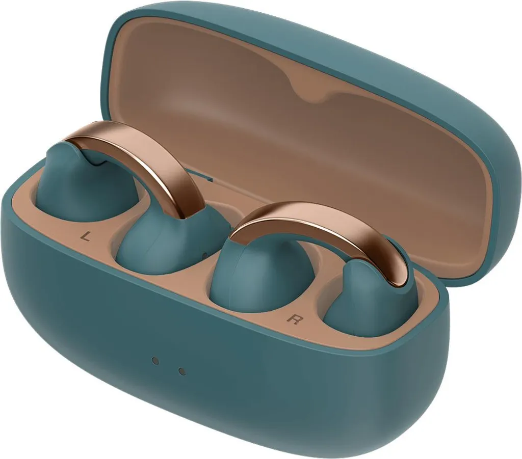 JVC HA-NP1T-A Écouteurs sans fil pour Télétravail et Sport Open Ear Bleu