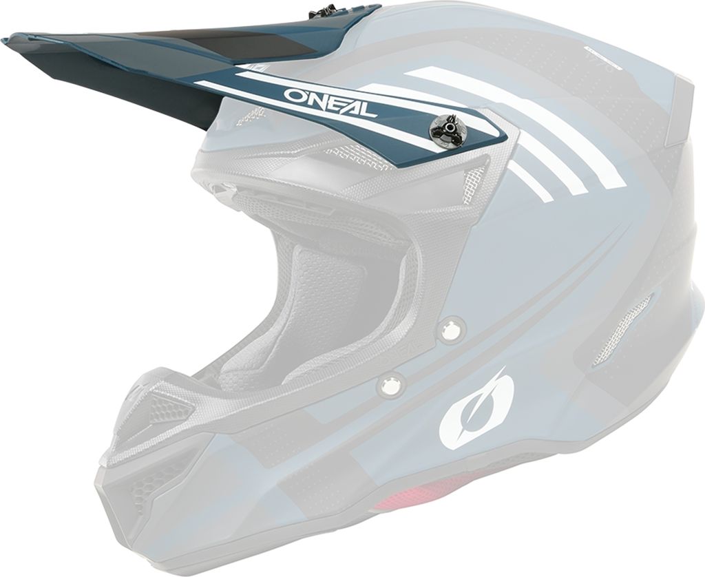 Visor 5SRS Polyacrylite Helmet SPIKE blue/white