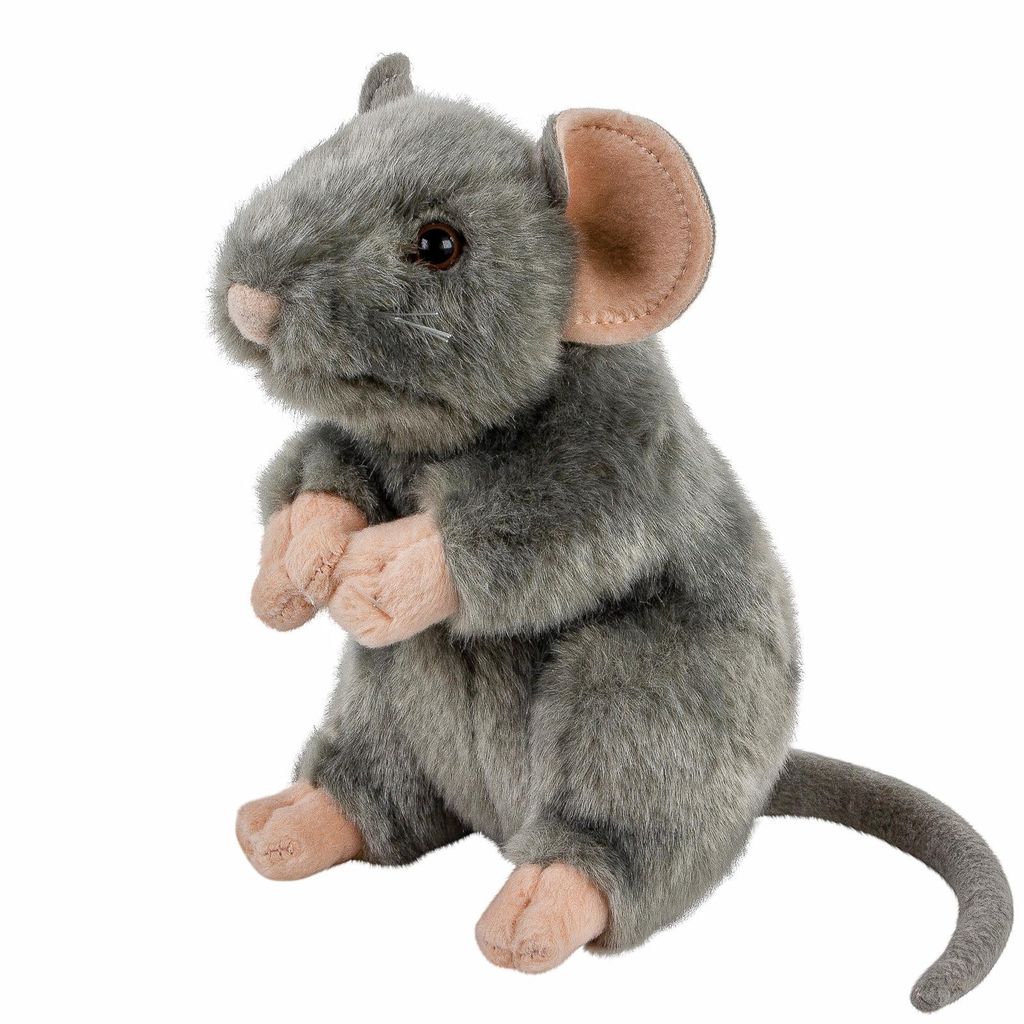 Maus/Ratte aufrecht stehend grau 17 cm Produktbild 