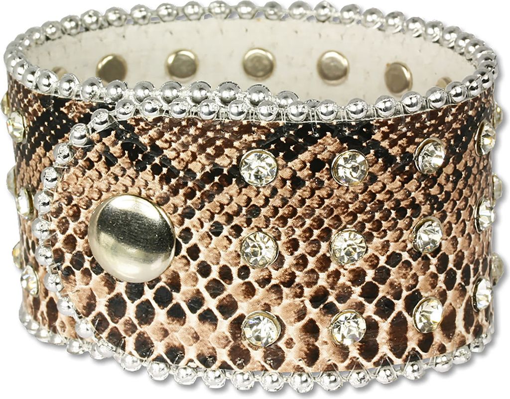 SilberDream Armband -gegerbtes Rindsleder- braun Zirkonia Damen Frauen LAP229B