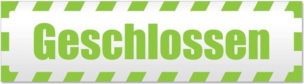Kiwistar - Autoaufkleber - Lindgrün - 30 x 8 cm - Geschlossen gestreift - Hinweis Aufkleber Sticker für Auto, Kfz, Fahrrad, PKW, LKW