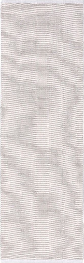 benuta Teppich Wohnzimmer Baumwollteppich Ron Weiß 80x300 Produktbild 