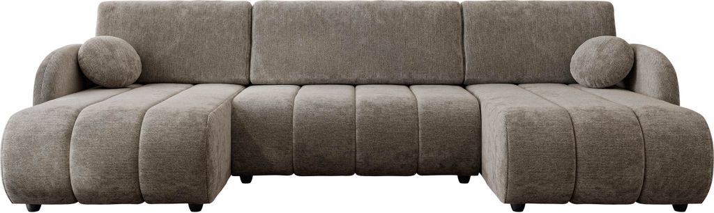 MIRJAN24 Ecksofa Zara U LC+2r+LC, Polsterecke, U-Form Sofa, Polstergarnitur, Eckcouch vom Hersteller (Farbe: Sereno 684)