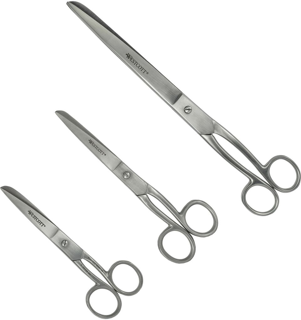 3er Set Westcott Scheren Papierschere Haushaltschere Schneiderschere Stoffschere