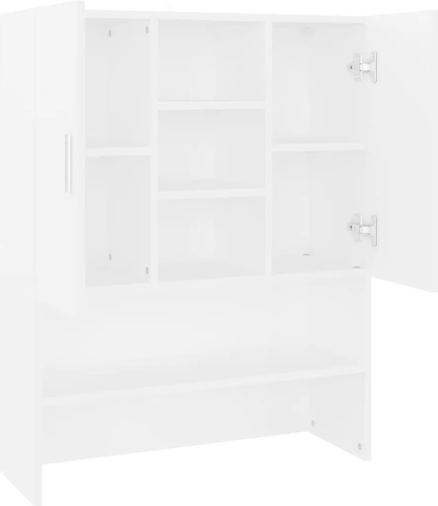 Rangement pour buanderie et armoire pour machine à laver Blanc compacte - 12