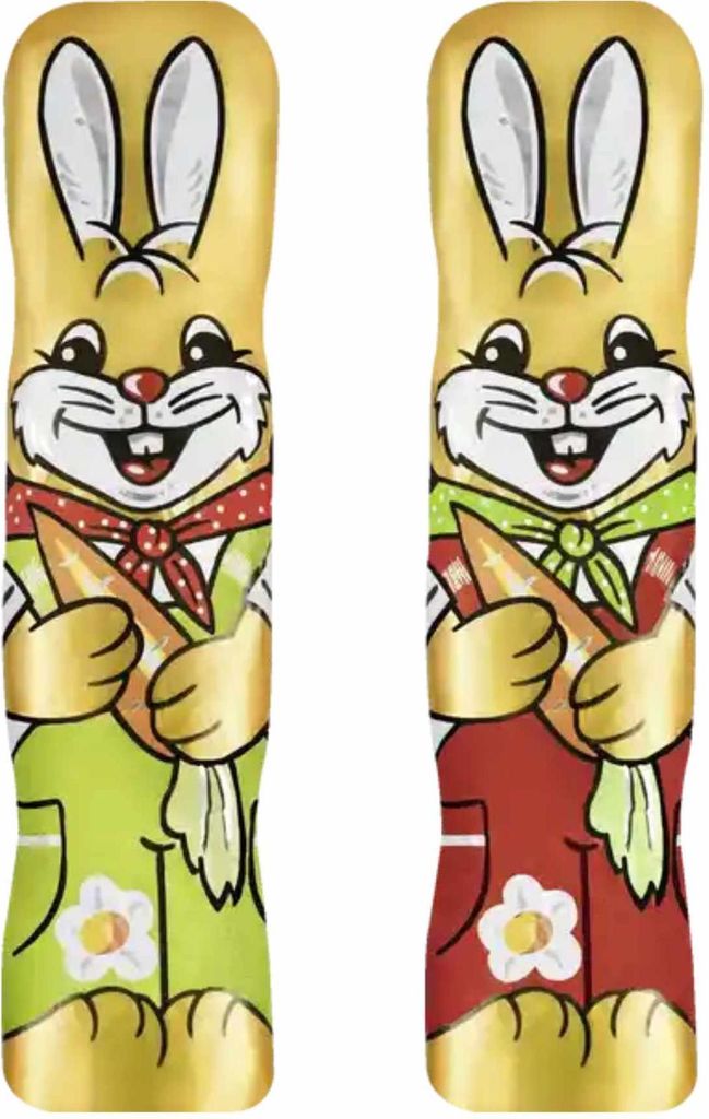 Riegelein Osterhasen aus feiner Vollmilchschokolade 3er Pack (3x125g Packung) + usy Block