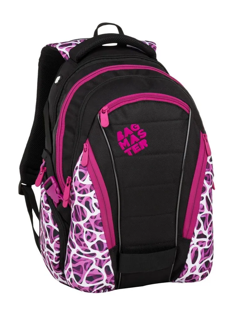 Bagmaster Zaino per studenti BAG 9 C VIOLA/BIANCO/NERO