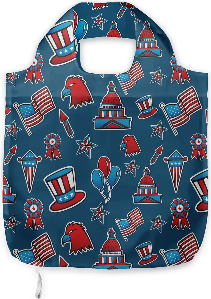 Borsa Spesa Riutilizzabile ABAKUHAUS | 4 Luglio Ruby Blue