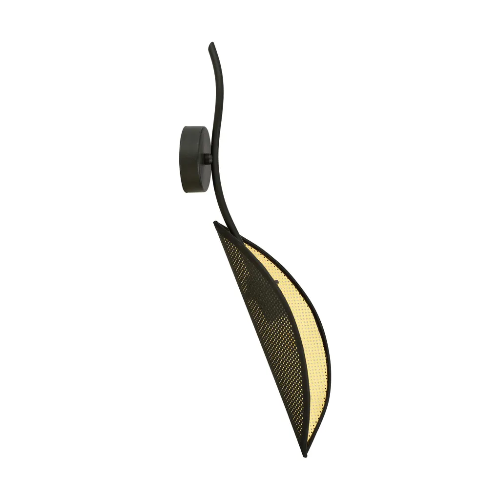 Applique murale design Noir et Or LOTUS K1 Emibig E14 luminaire salon