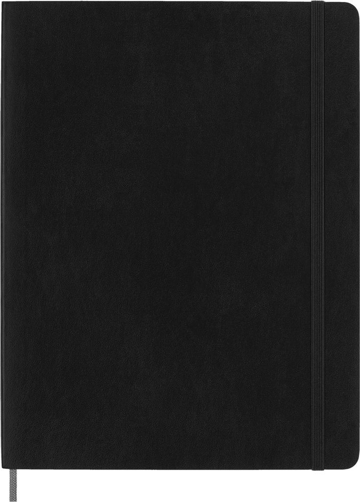 Moleskine Smart Notebook, Extra Large, Ruled, Black, Soft Cover (7.5 x 10)