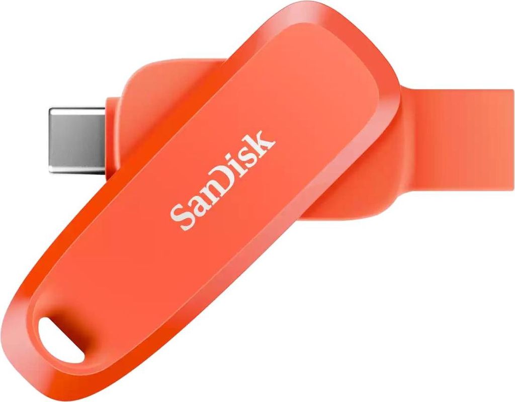 SanDisk Phone Drive für Android - 256GB (Nasturium Orange) USB-Stick (USB-C auf USB-A, USB 3.2)