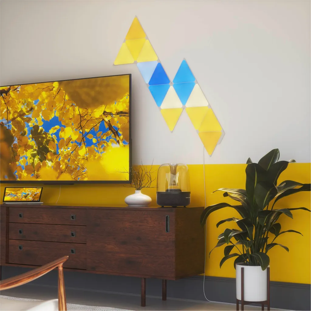 Kit extension Nanoleaf Shapes triangles connectés et tactiles - 7