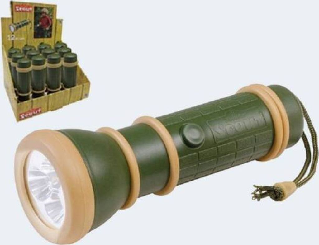 Torcia A LED Happy People Scout | Impugnatura Gommita E 3 Luci - Foto 7