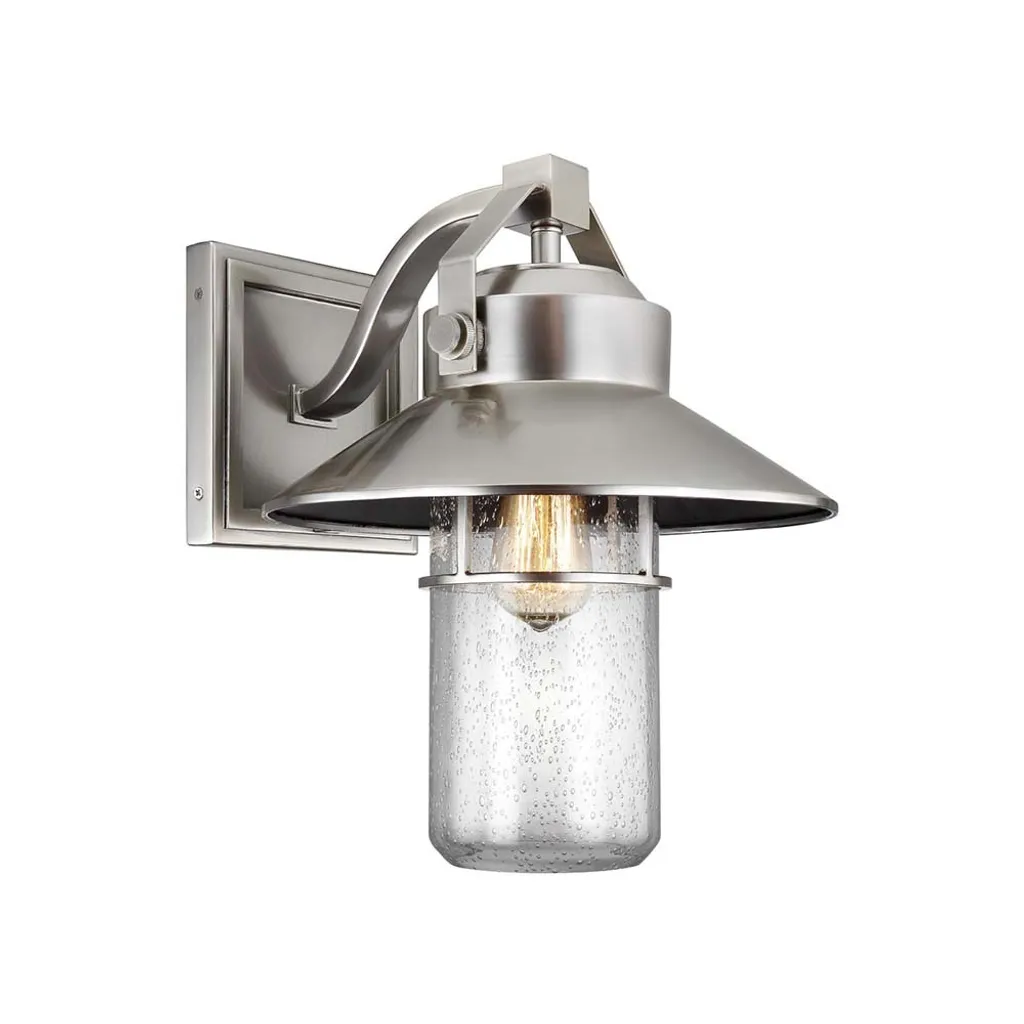 Applique murale E27 60W Boynton Feiss en métal et verre style rétro