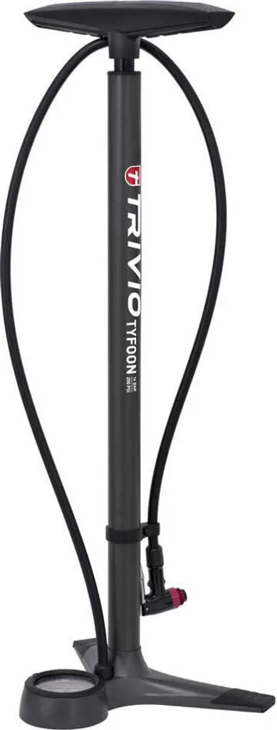 Pompe à pied Trivio Tyfoon pour vélo de route haute pression argent