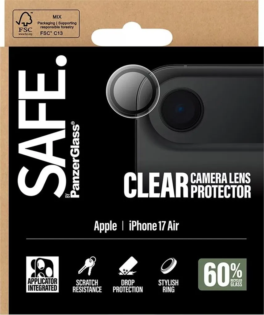 SAFE Hoops: Vetro Temperato Fotocamera Anti-Uto e Anti-Graffio 9H - 5