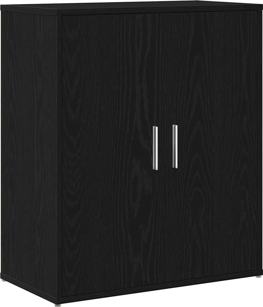 Mobiletto Multiuso Nero 60x31x70 | Credenza per Piccoli Spazi