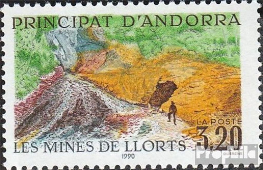 Briefmarken Andorra - Französische Post 1990 Mi 408 (kompl.Ausg.) postfrisch Minen