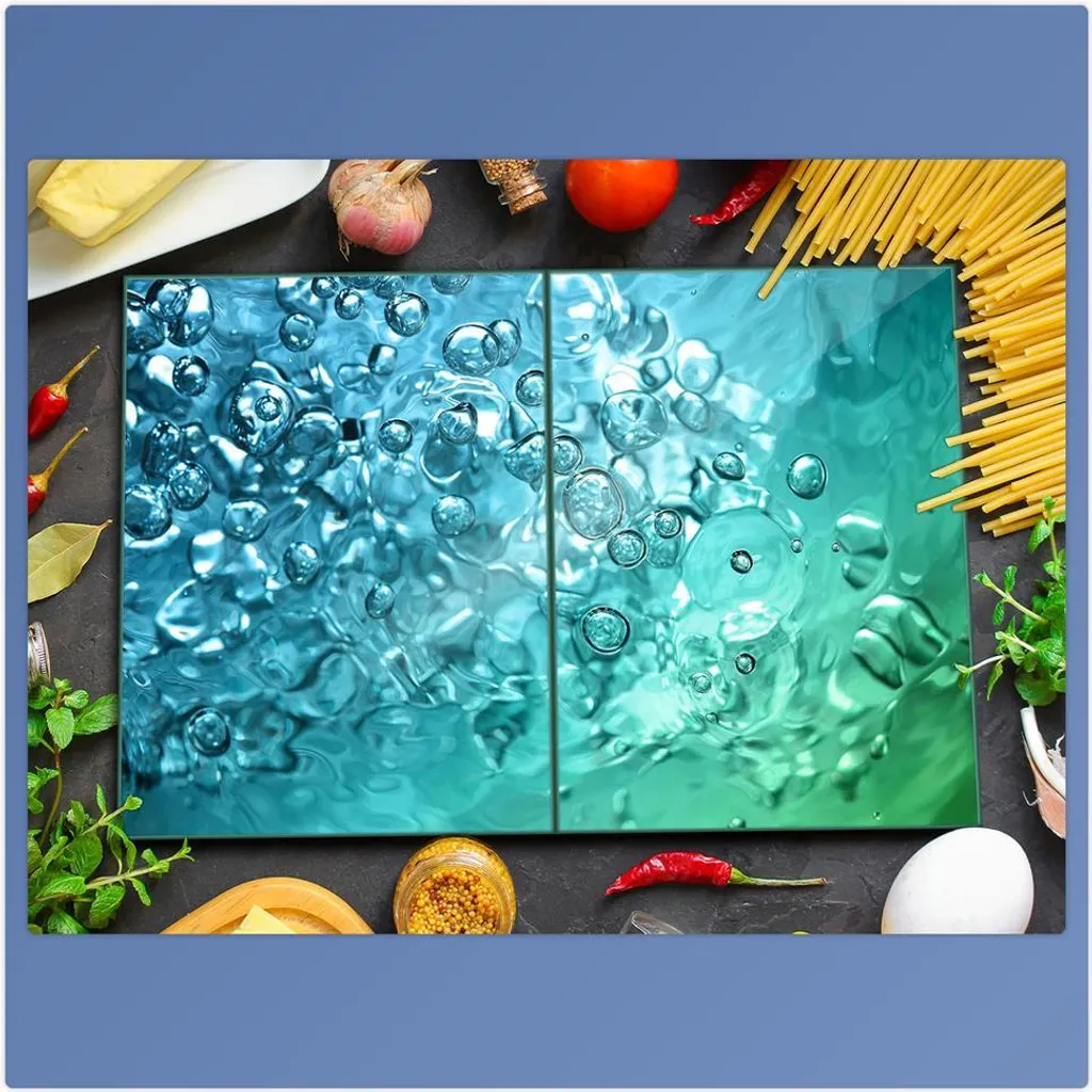 Copertura Piano Cottura Natural Blue 2 Pezzi 40x52 | Cucina Ordinata - 3