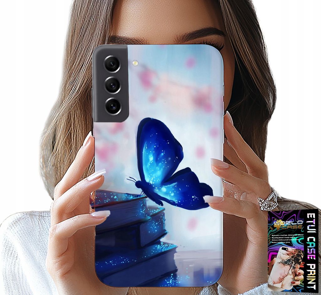 Tasche Für Samsung Galaxy S22 - Blau Schmetterling, Schmetterling, Damen-Designs