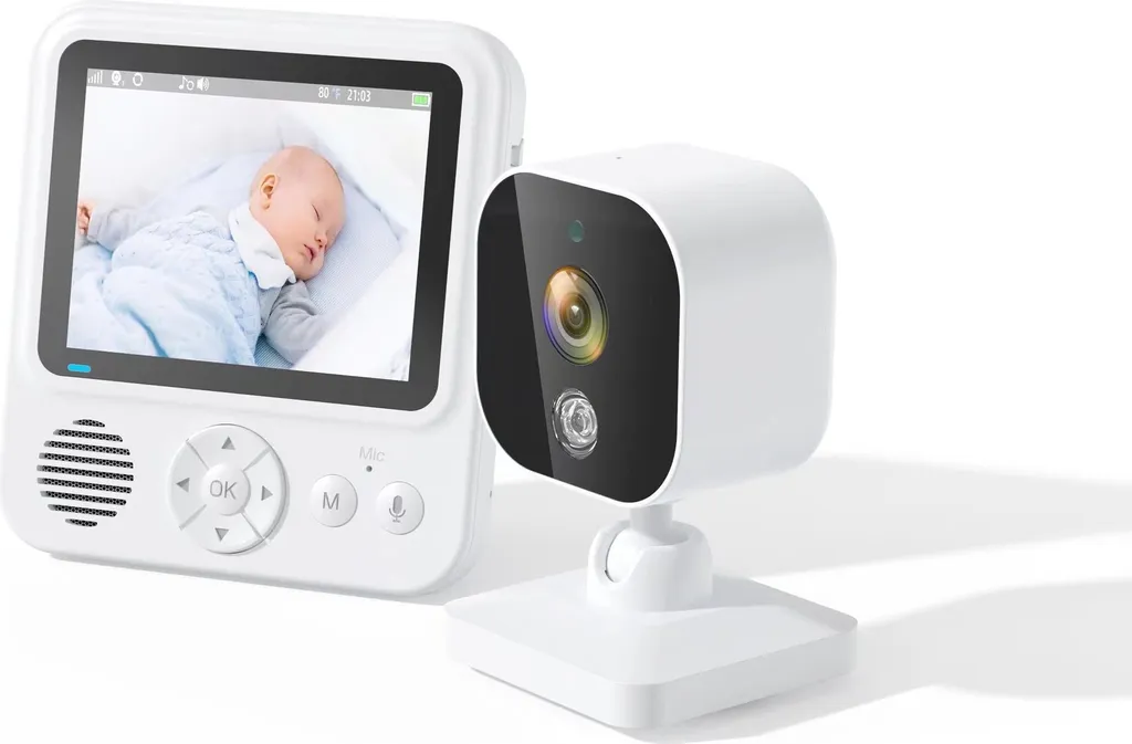 Caméra Surveillance Bébé pour Maison avec Audio et Longue Portée 2,4G