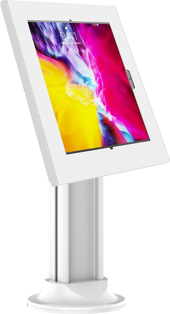 Support tablette blanc 11 pouces avec base stable pour Apple et Samsung
