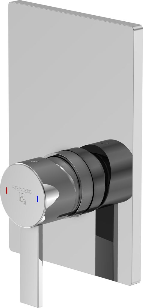 Steinberg Serie 120 Dusch-/Wannenarmatur, Fertigmontageset, Unterputz, ein Verbraucher, 12022433