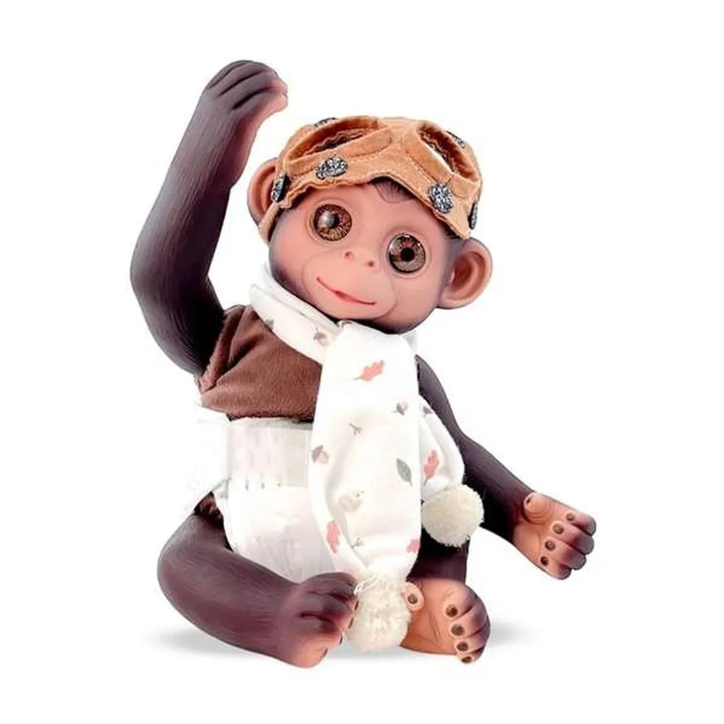 Bébé singe poupon réaliste Berjuan Anireal 35 cm peluche vinyle